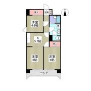 ハイツ荒川の間取り画像