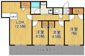 小倉D.C.TOWER 805号室の間取り画像