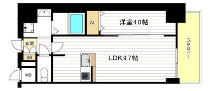 ソルテラスOSAKAJO ESTの間取り画像