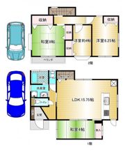 熊谷市大原戸建の間取り画像