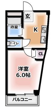片岡マンションの間取り画像