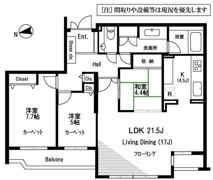 ルネ葉山の間取り画像