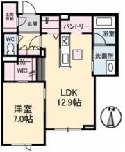 ClochetteK（クロシェットK）の間取り画像