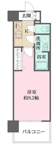 リヴェント玉造の間取り画像