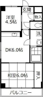 コーポフジの間取り画像