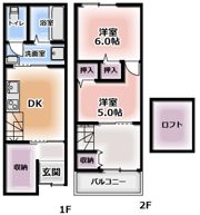 都島区御幸町2丁目貸家の間取り画像