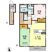 リバーサイド響の間取り画像