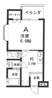 菊水パレスの間取り画像