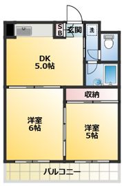 エステートマリンの間取り画像