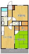 コーポレーション丸美の間取り画像