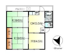 上本マンションの間取り画像