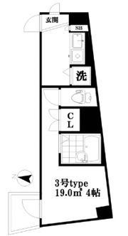 アイディ南品川の間取り画像