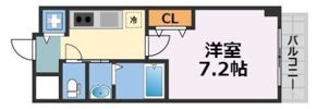 シャルマンフジ天神橋リバーサイドの間取り画像