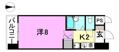 ラッキー西一万ハイツの間取り画像