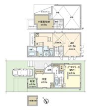 杉並区久我山4丁目戸建の間取り画像