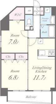 ラ クレール フォンテーヌの間取り画像