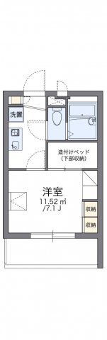 レオパレスクレメントの間取り画像