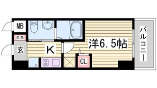 エステムコート神戸ハーバーランド前Ⅴアクアの間取り画像