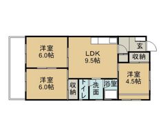 雄町ビルの間取り画像