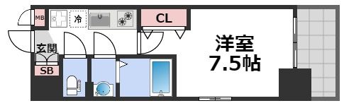 Luxe今里Ⅱの間取り画像