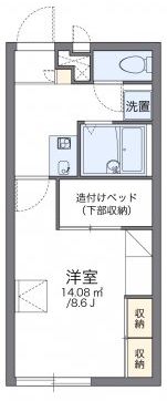 レオパレスセジュールの間取り画像