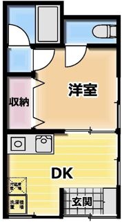 横須賀市安浦町1丁目アパートの間取り画像