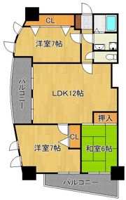 高田ツインの間取り画像