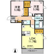 ヴィクトワール健軍の間取り画像