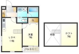 ストライプ桜ノ宮の間取り画像