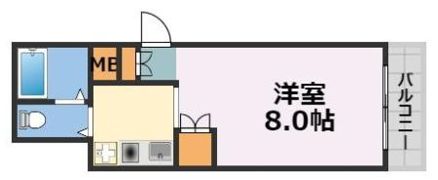 ダイアパレス難波の間取り画像