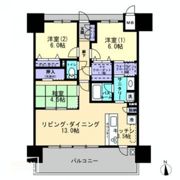 アルファパークナード高松THE TOWERの間取り画像