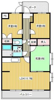 メゾン蘭の間取り画像