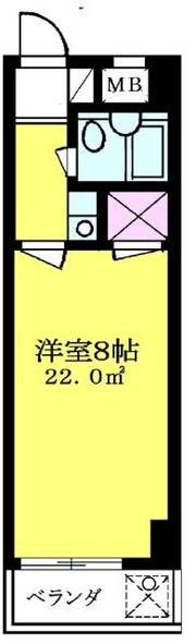 TISマンション堀之内の間取り画像