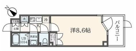 フェルテ中野の間取り画像