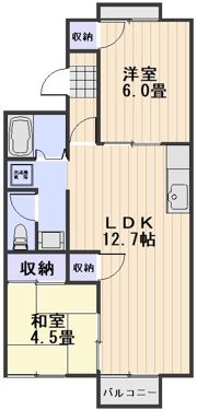 ガーデンハイツ南輝 Cの間取り画像