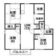 ガーデンハイツ四ツ池Aの間取り画像
