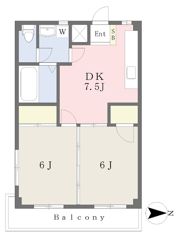 メゾンドロードRINAの間取り画像