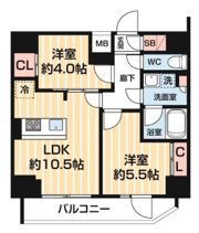 ARCOBALENO MINAMISENJUの間取り画像