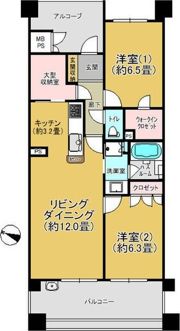 ライオンズガーデン千種アーススクエアの間取り画像