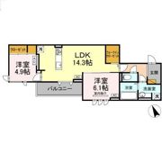 D's LIEN (ディ-ズリアン)A A号地の間取り画像