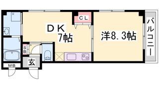 pista中山手通の間取り画像