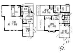北烏山戸建の間取り画像