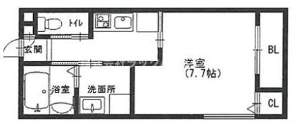 イリスコート忍ケ丘Ⅱの間取り画像