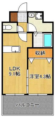 レジェンド直方壱番館の間取り画像