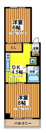 工東フラットの間取り画像