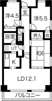 ヴィラージュ葛上の間取り画像