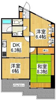 ラビオン協和の間取り画像