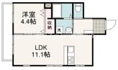 新富町セゾンヴェールの間取り画像