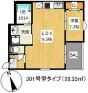 R-smart椥辻の間取り画像