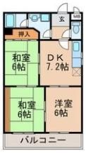 パティオ杁ヶ池の間取り画像